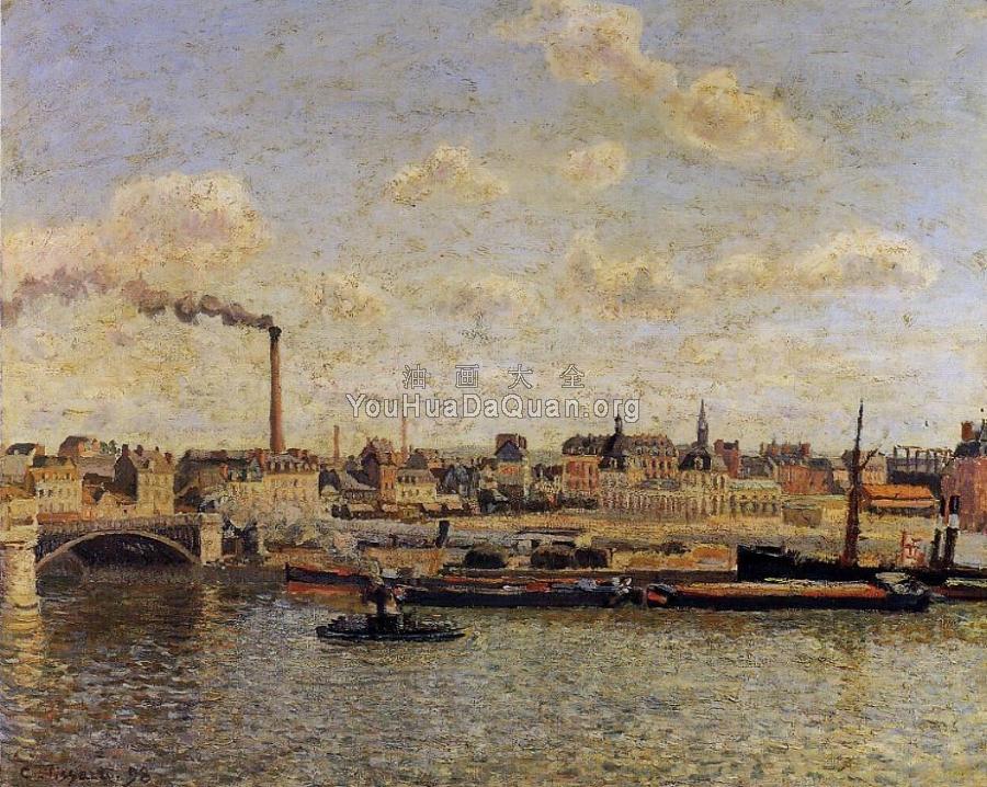 Rouen, Saint-Sever, Afternoon - 卡米耶·毕沙罗